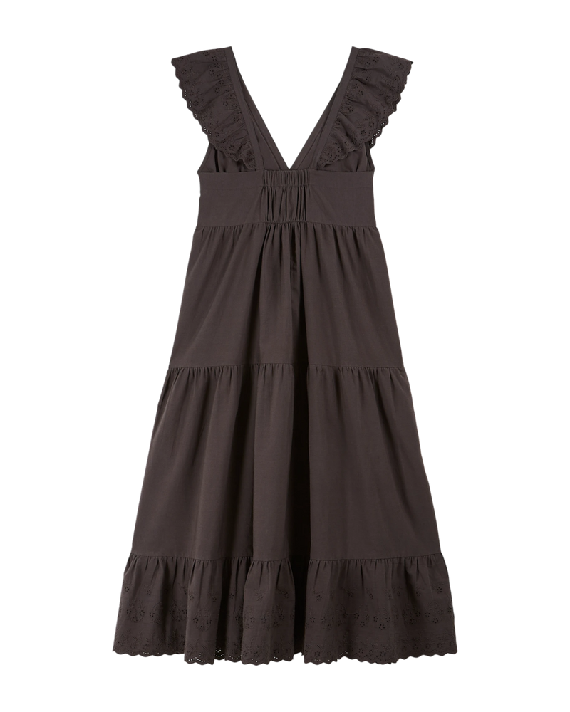 EMILE & IDA English embroidery maxi dress - Asphalt Grey