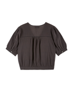 EMILE & IDA Vintage embroidered blouse - Asphalt Grey