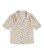 EMILE & IDA Blouse with blue flowers - Clematite