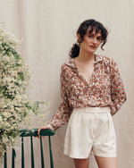 EMILE & IDA Crepon blouse - Myosotis Rose