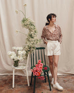 EMILE & IDA Crepon blouse - Myosotis Rose