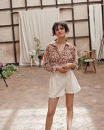 EMILE & IDA Crepon blouse - Myosotis Rose