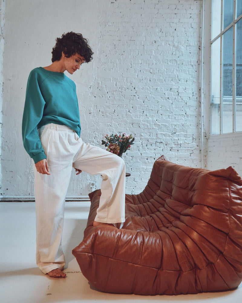 EMILE & IDA Sweatshirt - Green Trefle