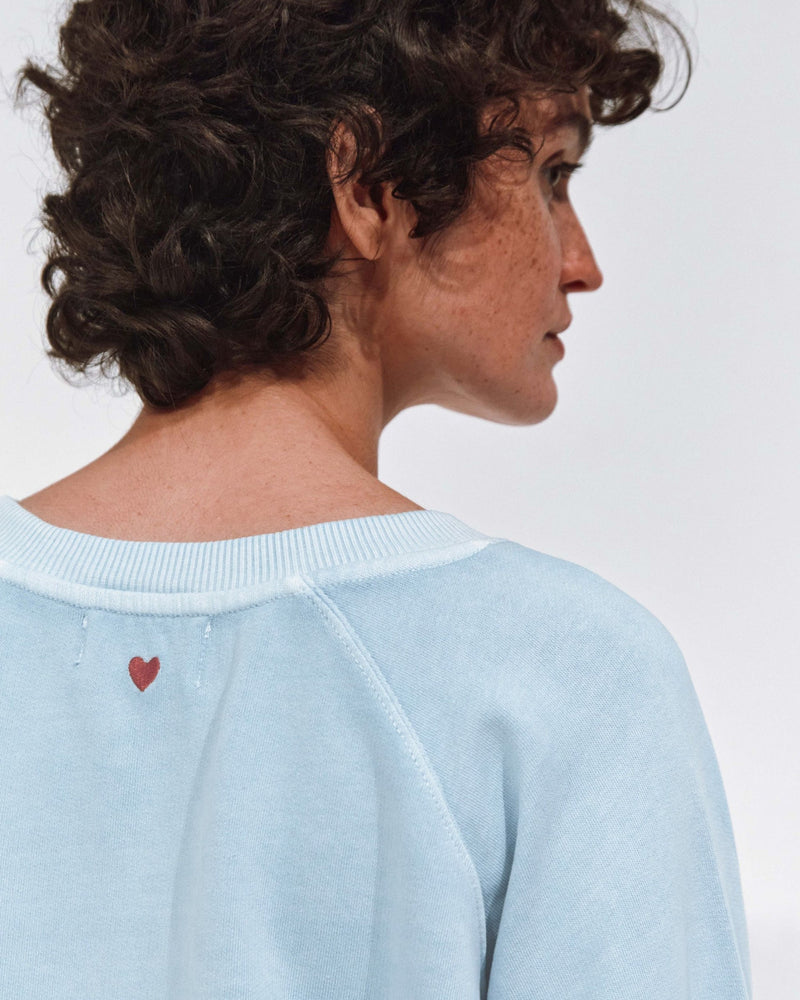 EMILE & IDA Natural dye sweatshirt - Ice blue