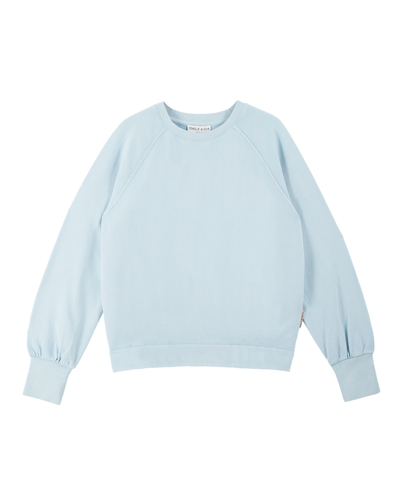 EMILE & IDA Natural dye sweatshirt - Ice blue