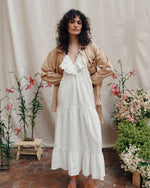 EMILE & IDA English embroidery maxi dress - White