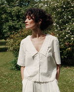 EMILE & IDA English embroidery blouse - White