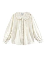 EMILE & IDA White lurex striped blouse