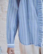 EMILE & IDA Blue and white striped blouse