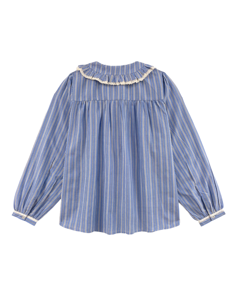 EMILE & IDA Blue and white striped blouse