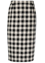 Essentiel Anterp Drowsy Mid Length Pencil Skirt BEIGE/BLACK