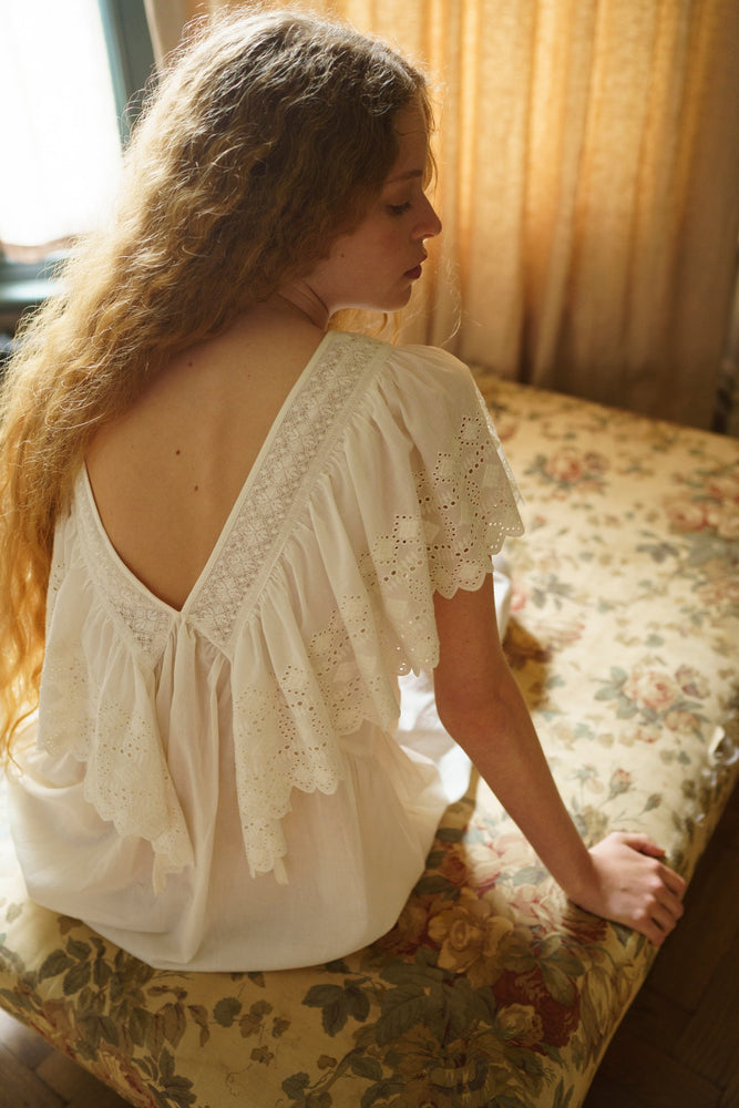 FAUNE Camelia dress - Vintage white