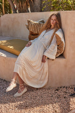 FAUNE Dahlia dress - Oyster