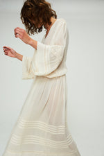 FAUNE Dahlia dress - Oyster