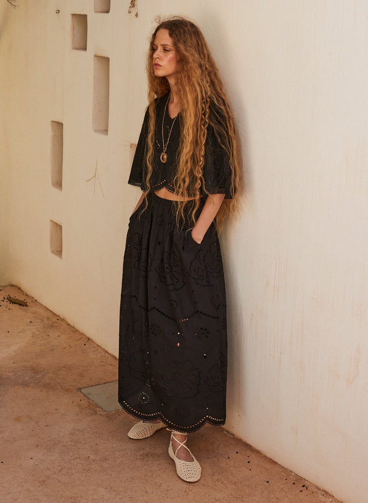 FAUNE Mabel skirt - Black