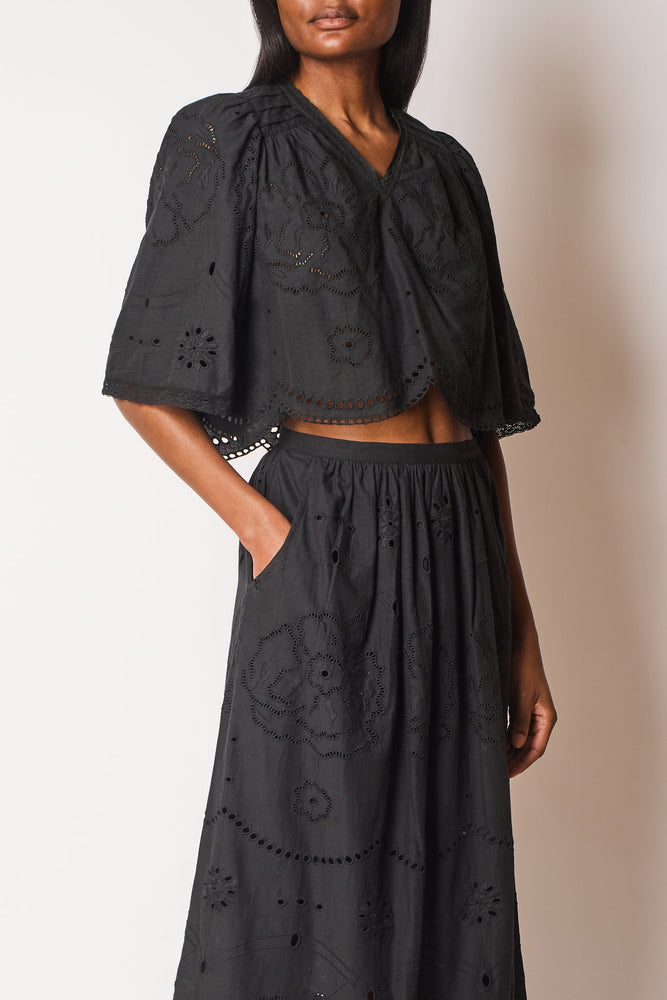 FAUNE Mabel skirt - Black