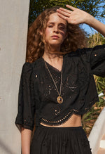 FAUNE Mabel top - Black