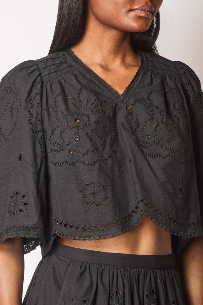 FAUNE Mabel top - Black
