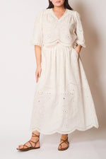 FAUNE Mabel top - White