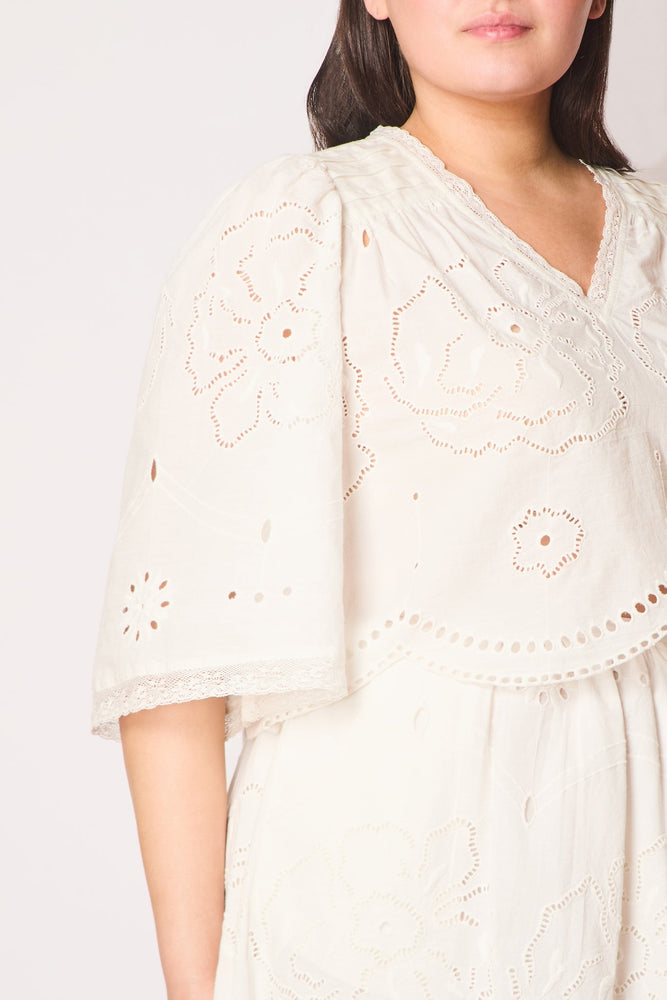 FAUNE Mabel top - White