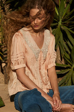 FAUNE Rose blouse - Antique rose