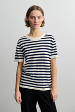 FUB Classic tee - Ecru/Dark navy