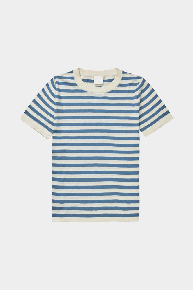 FUB Classic tee - Ecru/Washed indigo