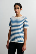 FUB Classic tee - Ecru/Washed indigo