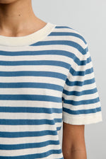 FUB Classic tee - Ecru/Washed indigo