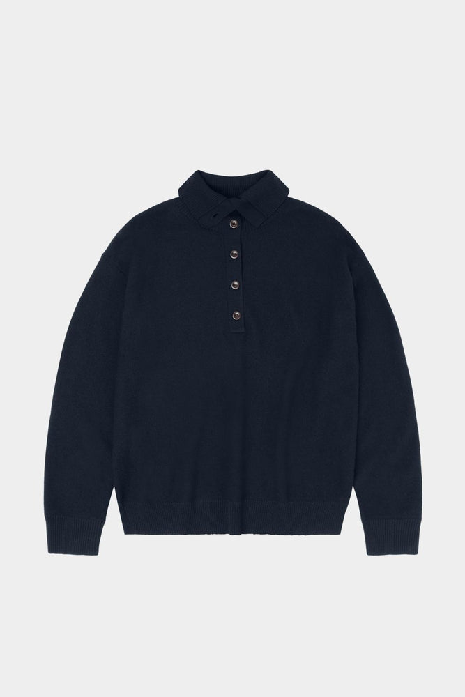 FUB Felted jumper - Dark navy
