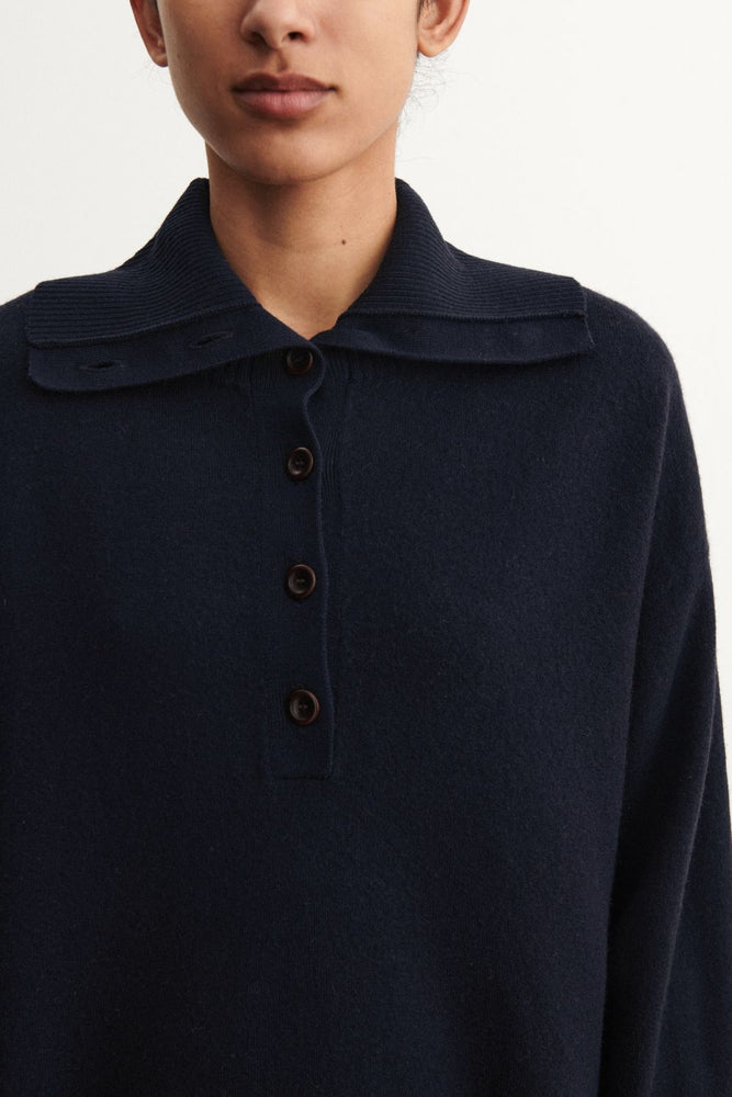 FUB Felted jumper - Dark navy