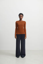 FUB Felted Pants Dark Navy