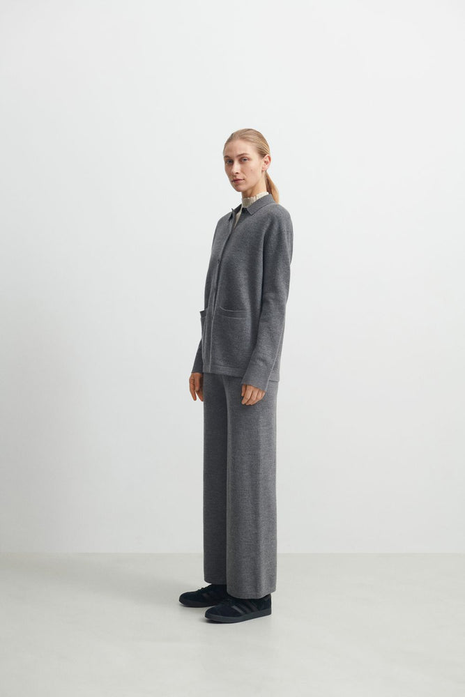 FUB Felted Pants Grey Melange