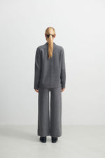 FUB Felted Pants Grey Melange
