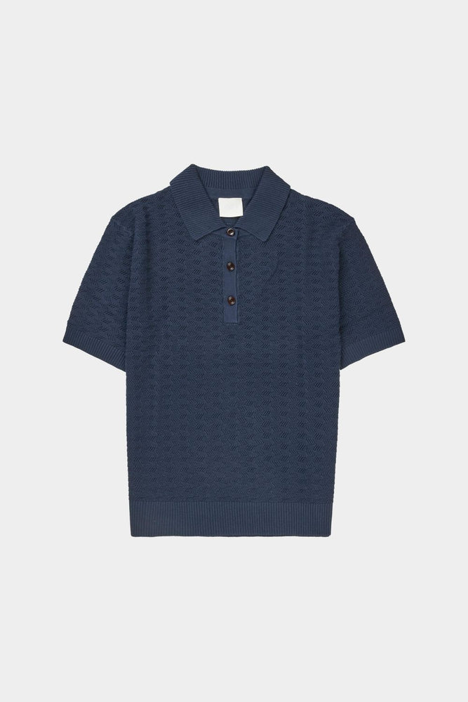 FUB High twist polo - Dark navy