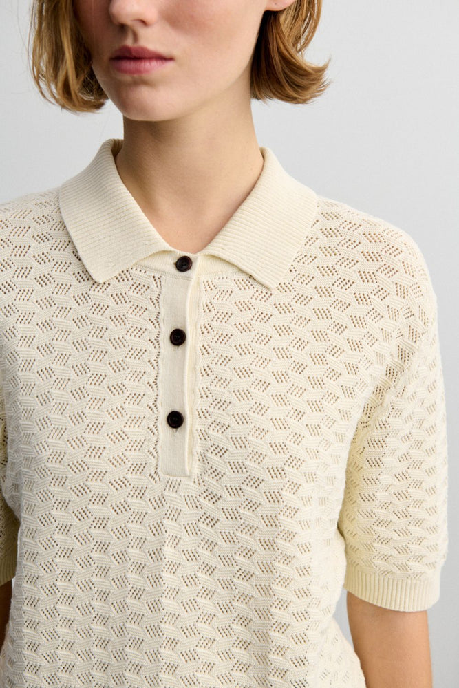 FUB High twist polo - Ecru