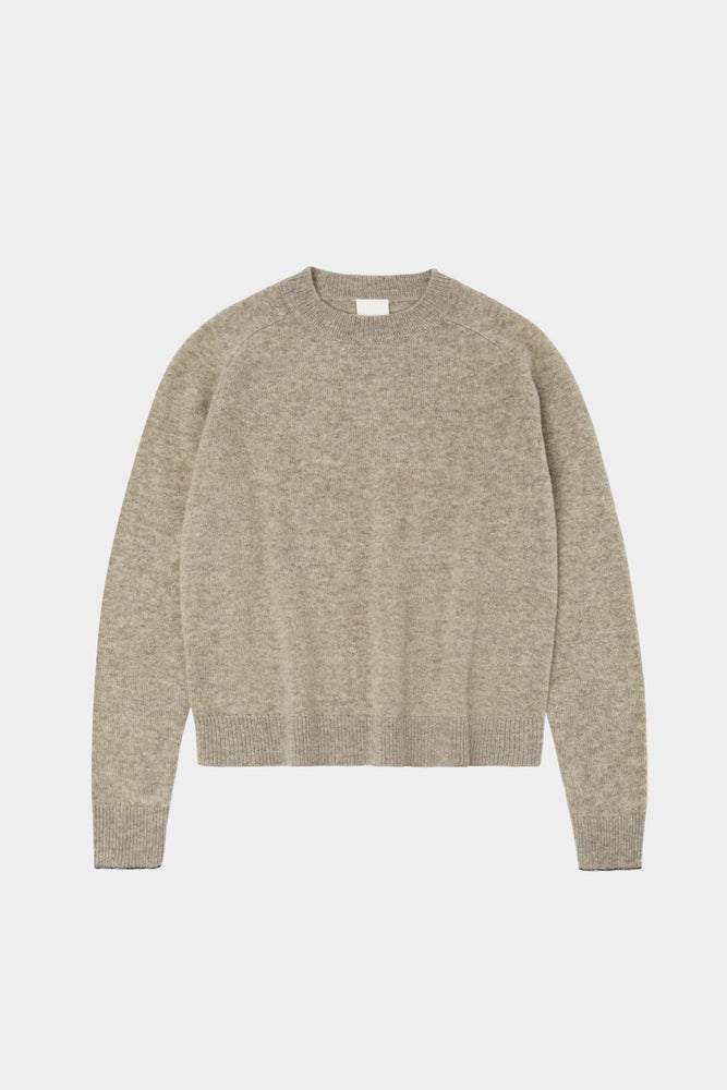 FUB Lambswool crewneck - Oat melange
