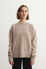 FUB Lambswool crewneck - Oat melange