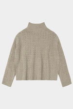 FUB Lambswool structure sweater - Oat melange