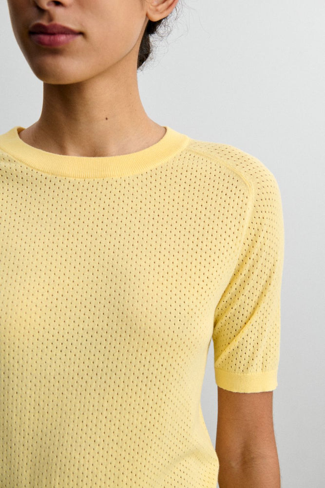 FUB Pointelle tee - Vanilla