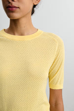 FUB Pointelle tee - Vanilla