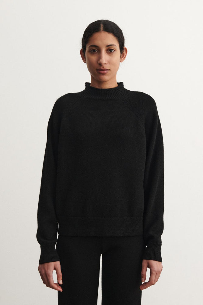 FUB Raw wool jumper - Black