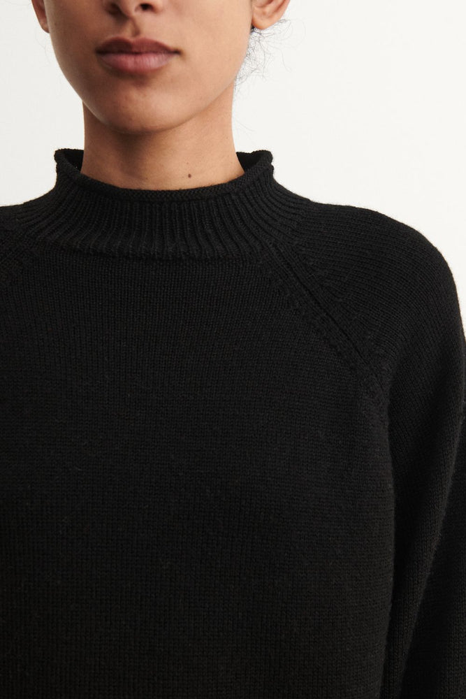 FUB Raw wool jumper - Black
