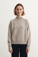 FUB Raw wool jumper - Oat melange
