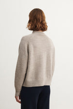 FUB Raw wool jumper - Oat melange
