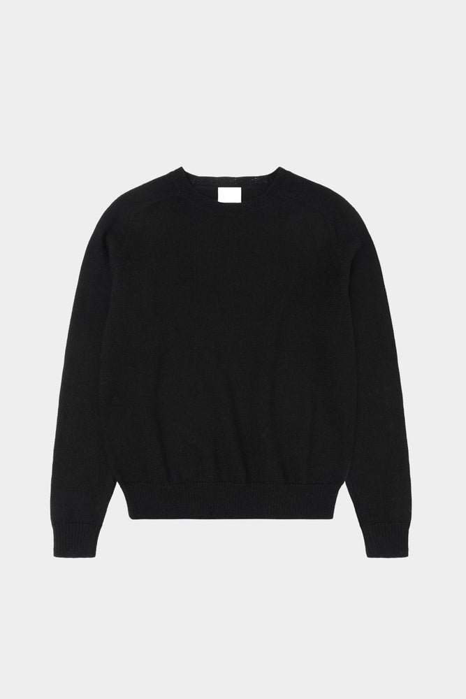 FUB Raw wool light sweater - Black