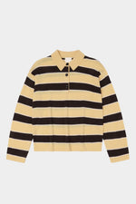 FUB Striped polo - Wheat/mocca