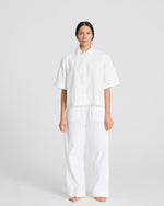 Gai + Lisva ASTRID S/S SHIRT POPLIN GOTS - WHITE