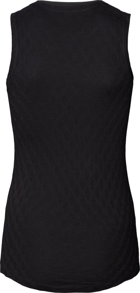 Gai + Lisva ALBERTE Sleeveless Silk Top - Limo Black