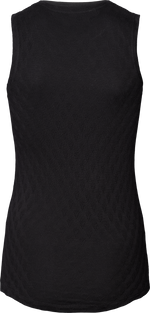 Gai + Lisva ALBERTE Sleeveless Silk Top - Limo Black